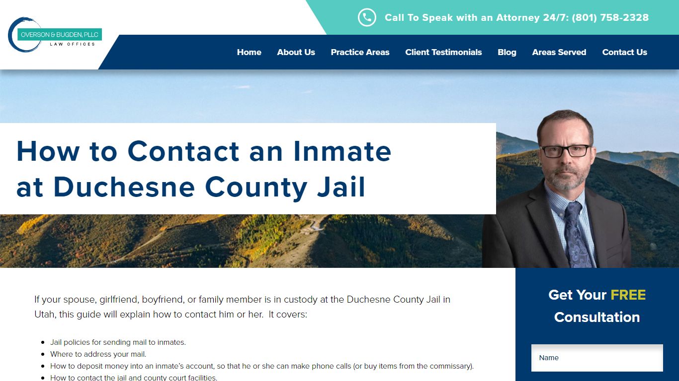 How to Contact an Inmate at Duchesne County Jail