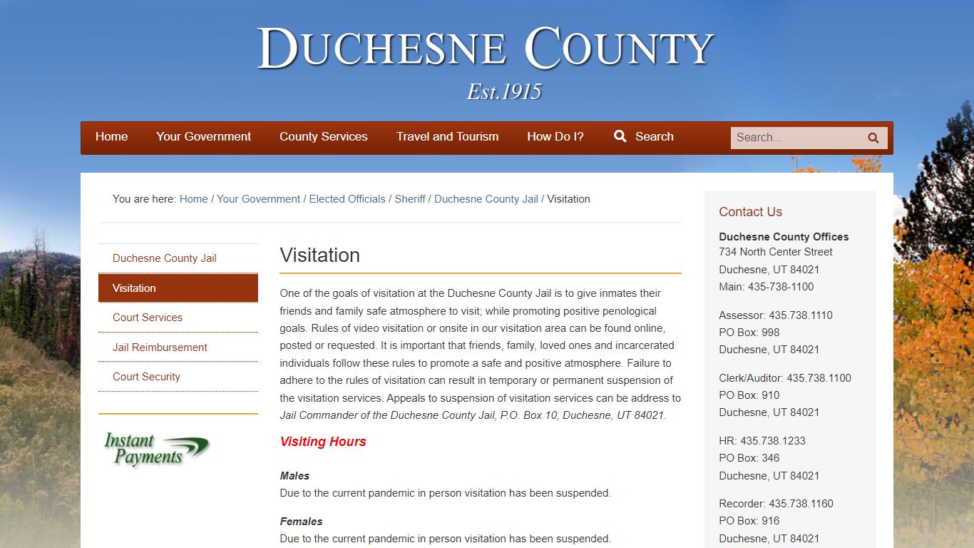 Visitation - Duchesne County, Utah